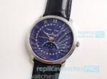 Swiss Replica Blancpain Villeret 6654 Moonphase Watch Blue Dial